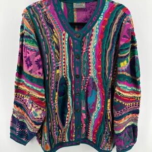 COOGI Vintage Multicolor Women's Cardigan Sweater